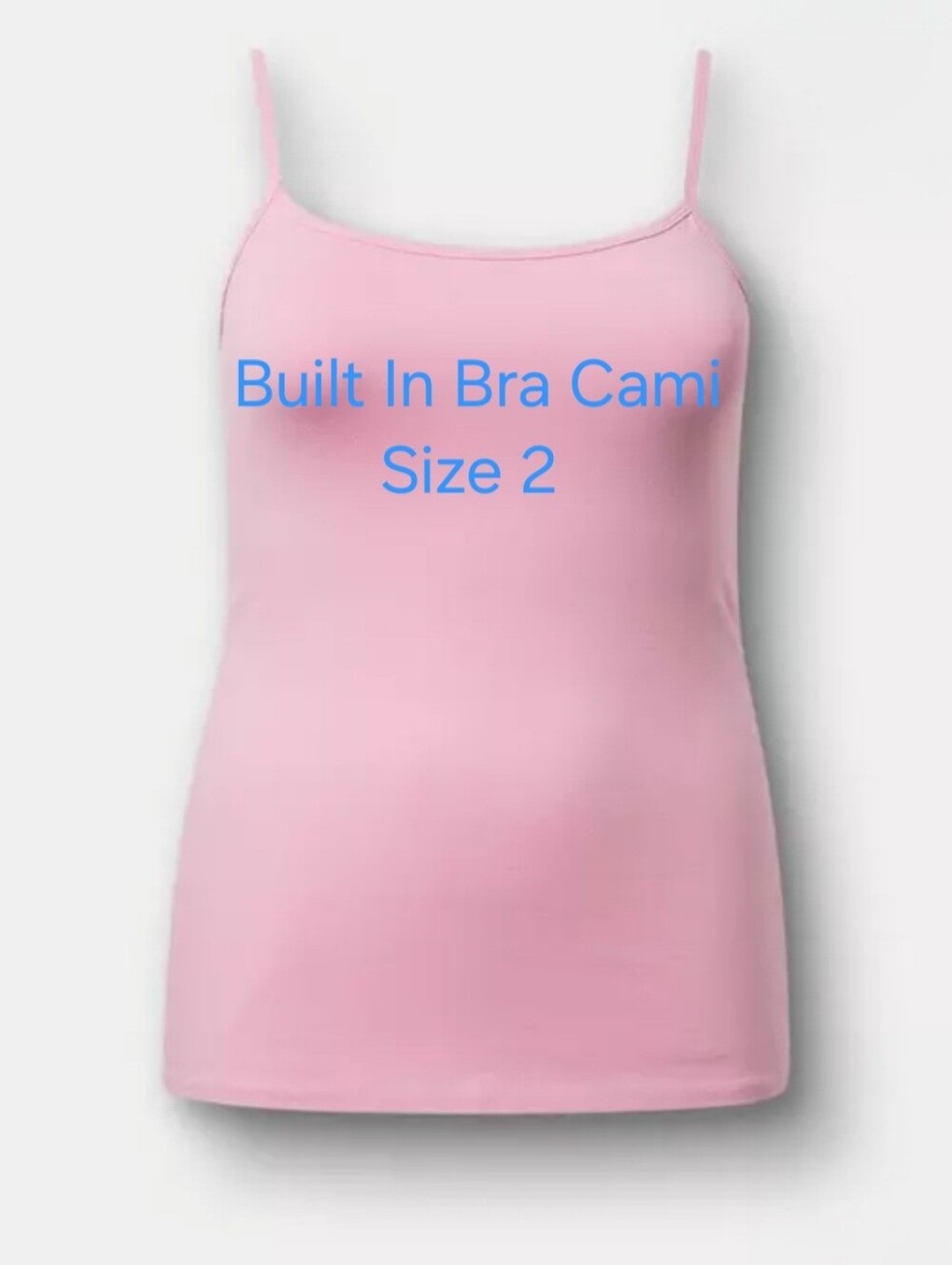Torrid Foxy Scoop Built In Bra Cami Orchid Smoke Pink Tank Top Size 2 2X